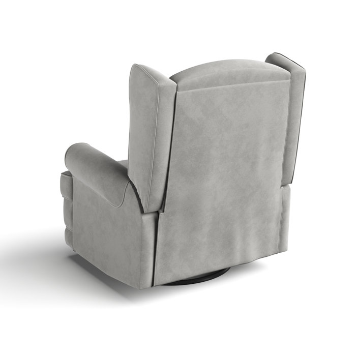 Storkcraft Serenity Swivel Reclining Glider Rocking Chair with USB